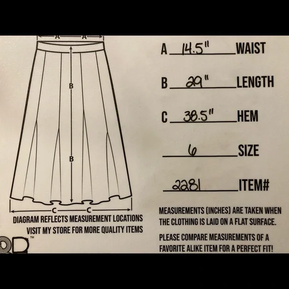 CAbi Brown A-Line Fluted Midi Skirt With Floral Applique Size 6 - Picture 9 of 9